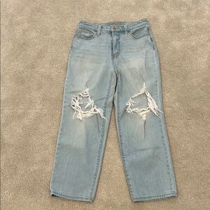 Women's Light Blue Distressed Jeans Universal Thread